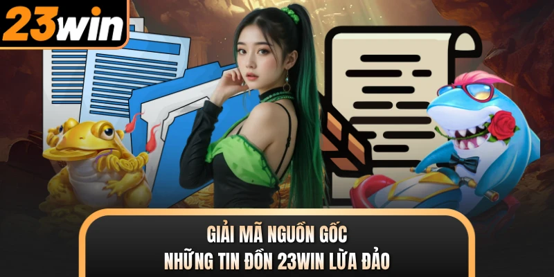Giải mã nguồn gốc những tin đồn 23WIN lừa đảo