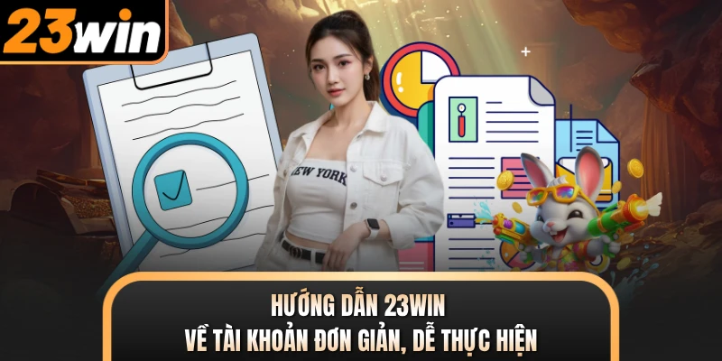 Hướng dẫn 23WIN về tài khoản đơn giản, dễ thực hiện