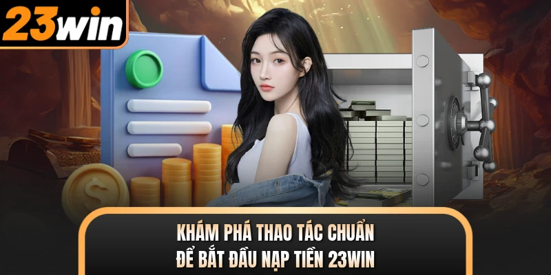 Khám phá thao tác chuẩn để bắt đầu nạp tiền 23WIN