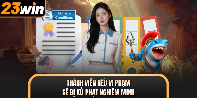 Thành viên nếu vi phạm sẽ bị xử phạt nghiêm minh